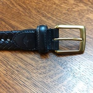 Dockers braided leather belt size 48 in black New